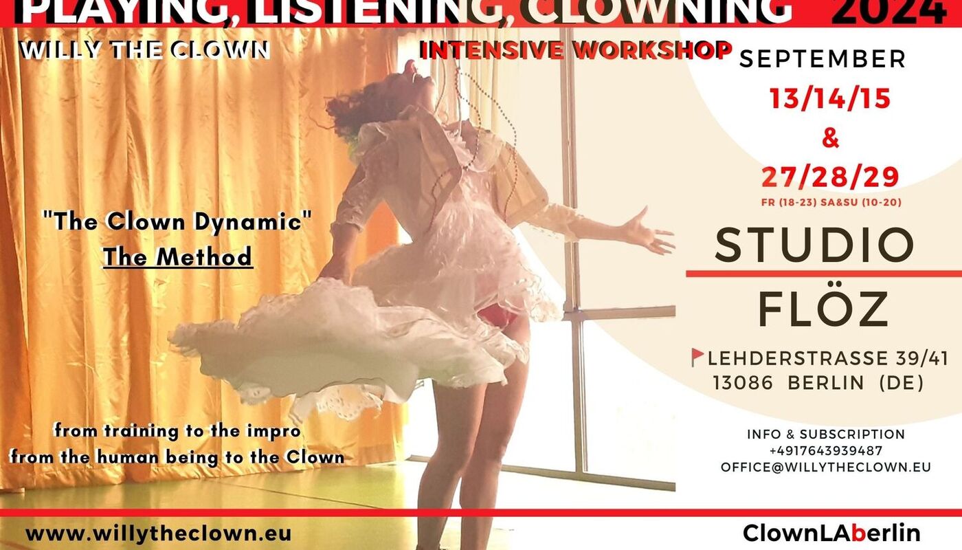 Playing, Listening, Clowning - Performing Arts Events - StageLync
