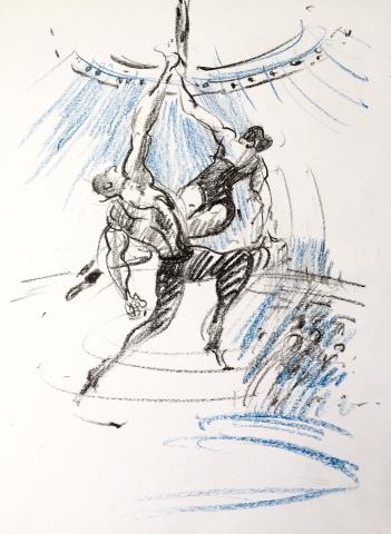 Drawn into Circus! Live performance sketching workshop - Circus Events - CircusTalk