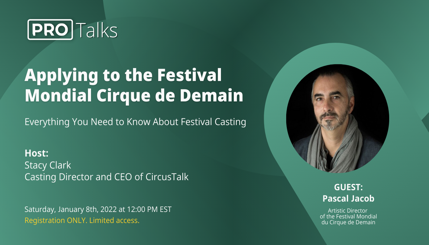 Applying to the Festival Mondial Cirque de Demain - Performing Arts Events - StageLync