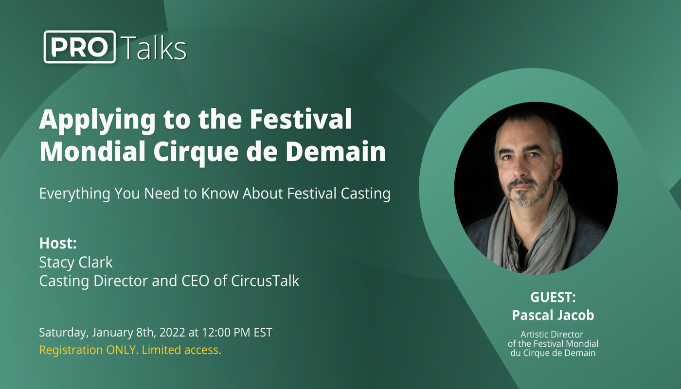 Applying to the Festival Mondial Cirque de Demain - Circus Events - CircusTalk