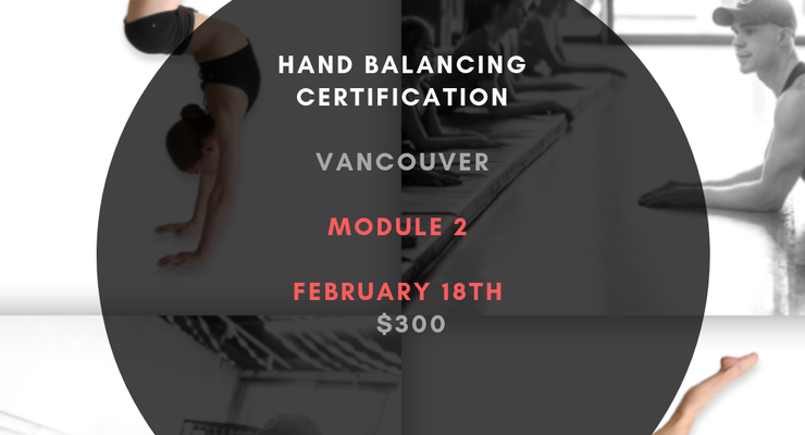 Hand Balancing Module 2 - Performing Arts Events - StageLync