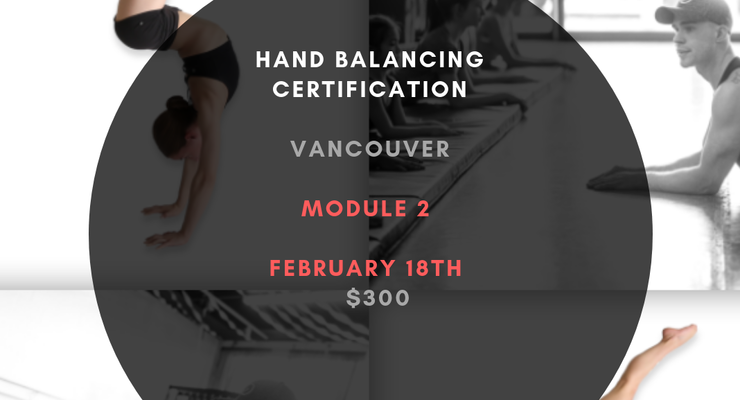 Hand Balancing Module 2 - Circus Events - CircusTalk