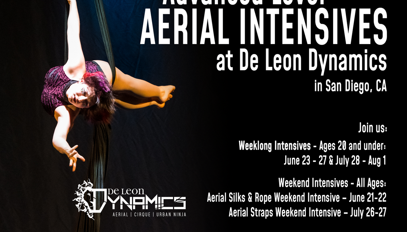 Advanced Level Aerial Summer Intensives at De Leon Dynamics - Performing Arts Events - StageLync