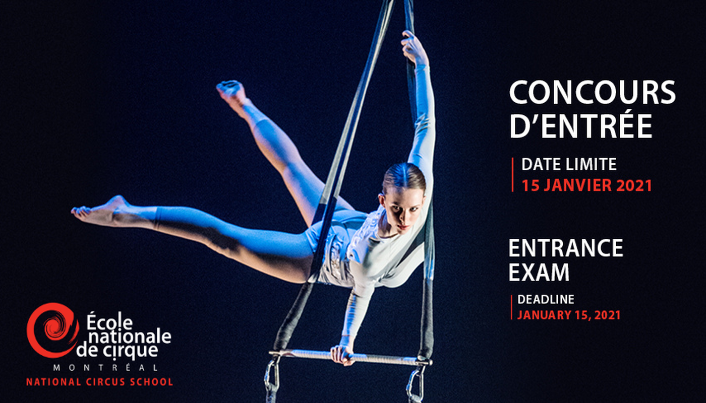 2021 Online Audition Registration - National Circus School - Performing Arts Events - StageLync