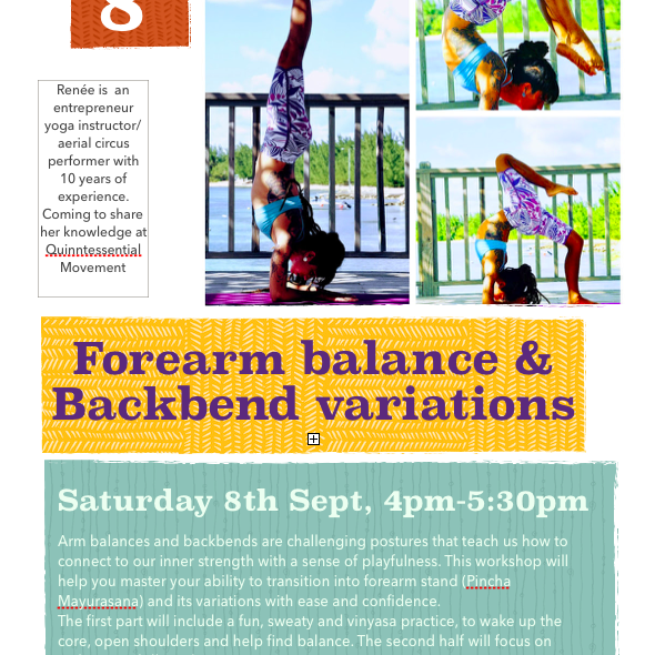 Forearm balance & backbend variations workshop - Circus Events - CircusTalk