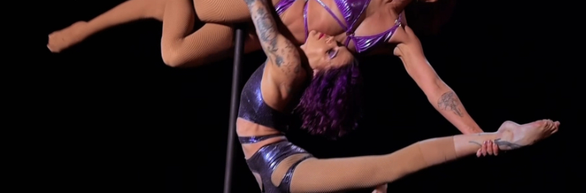 Duo Diamanté suspended pole - Performing Arts Acts - StageLync