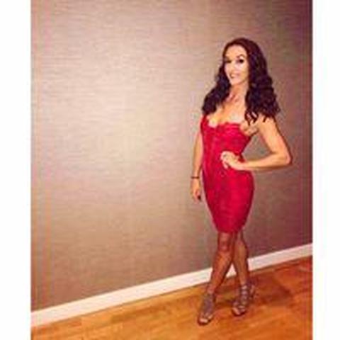 Red Strappy Lace Velvet Insert Bodycon Dress